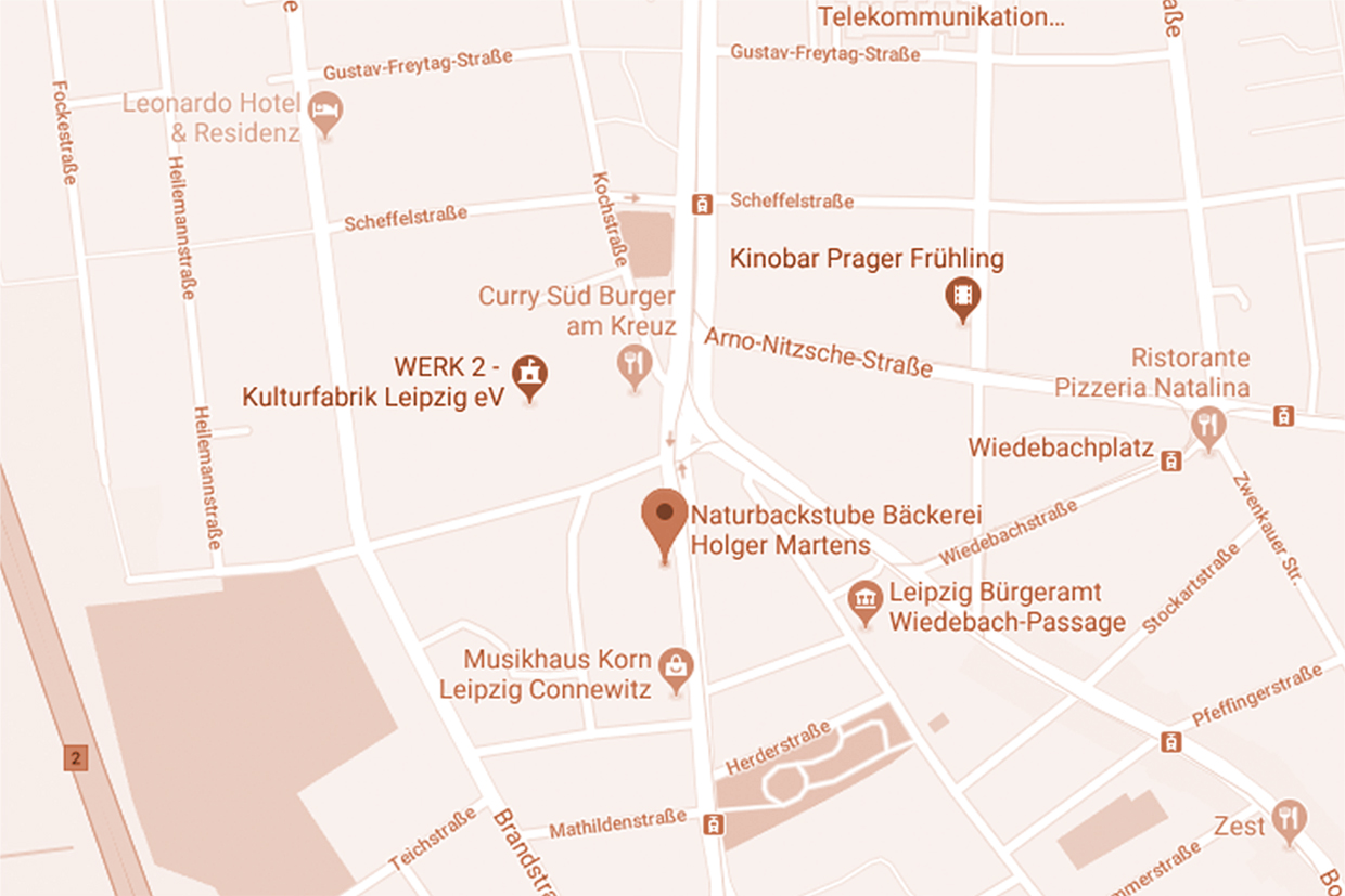 Karte Naturbackstube Leipzig